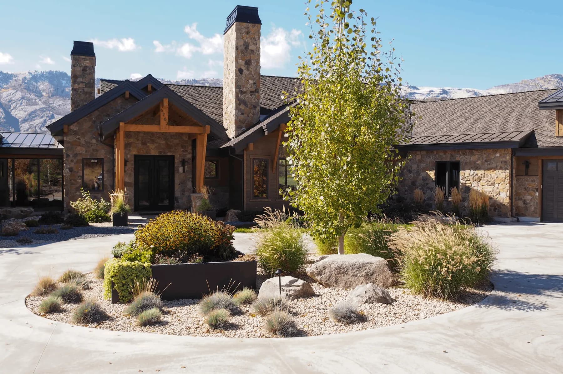 Durfee Creek landscape project by Felter Landscape in Northern Utah