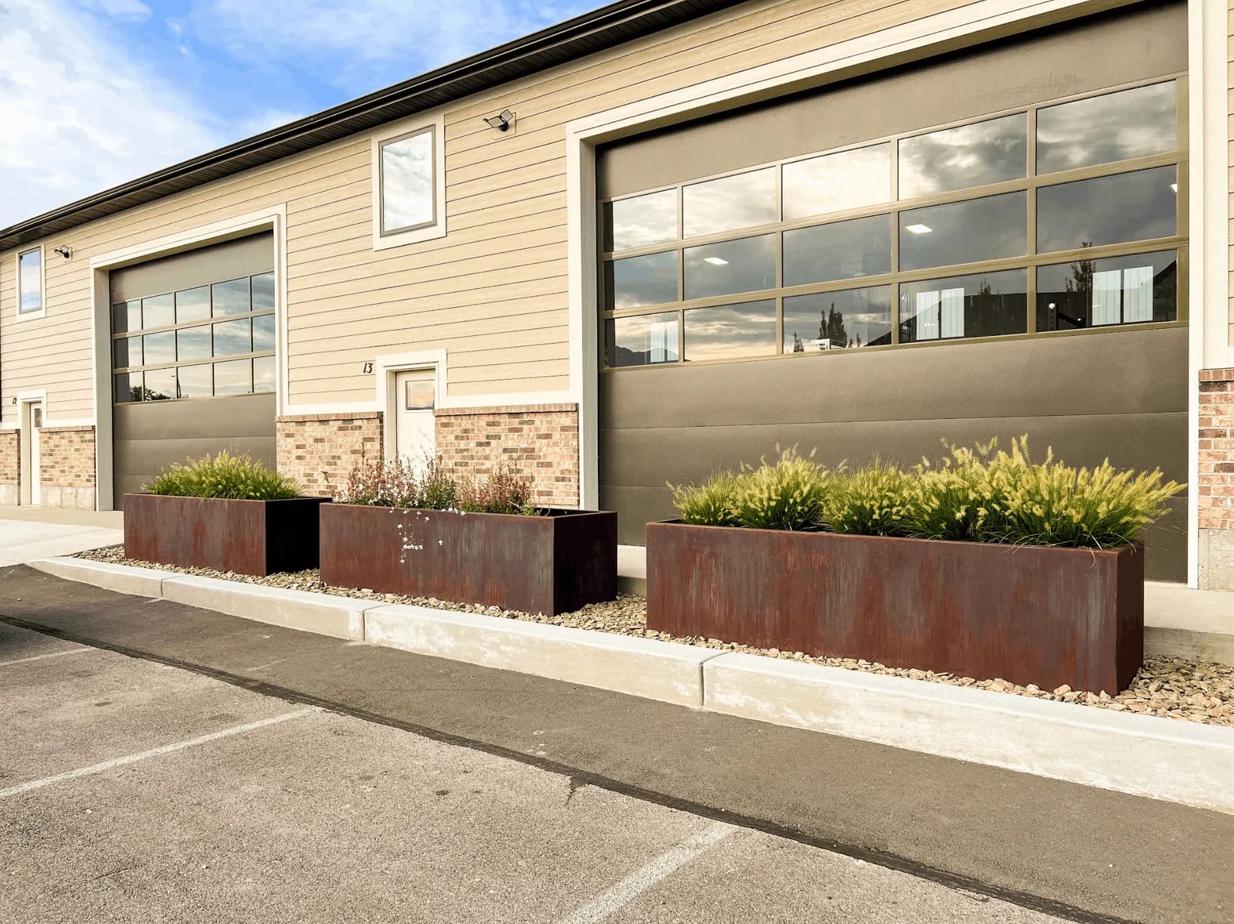 Knight Building landscape project by Felter Landscape in Northern Utah