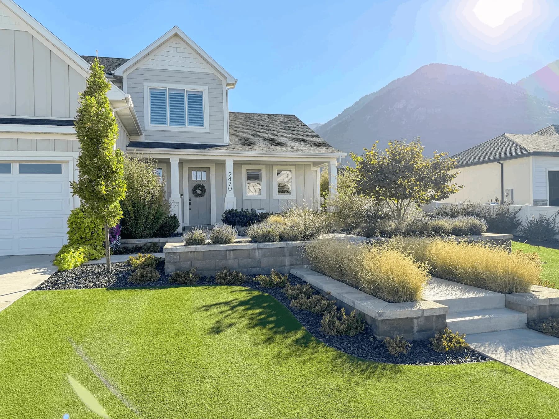 Northwood Hills landscape project by Felter Landscape in Northern Utah